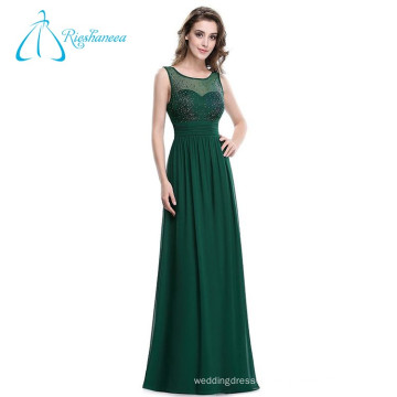 Sheath Sheath Chiffon Tulle Scoop Evening Long Dress